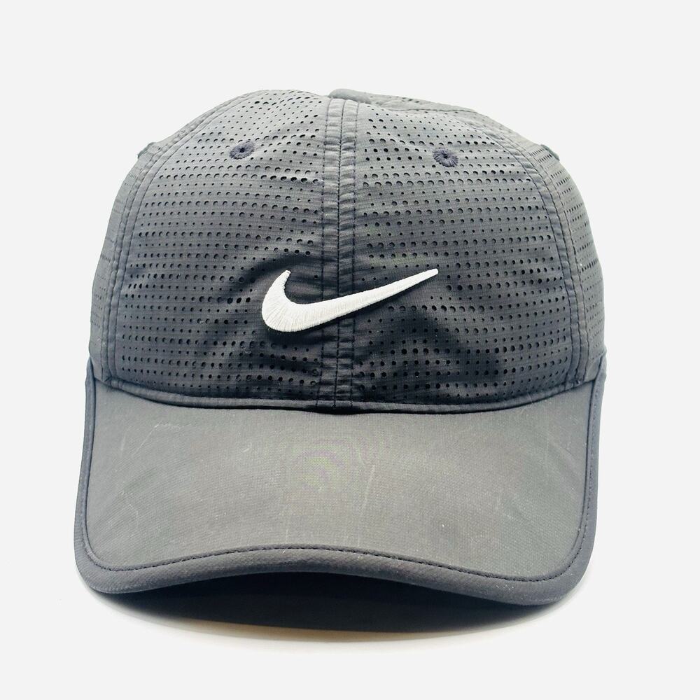 Nike Golf Black Perforated Strapback Hat